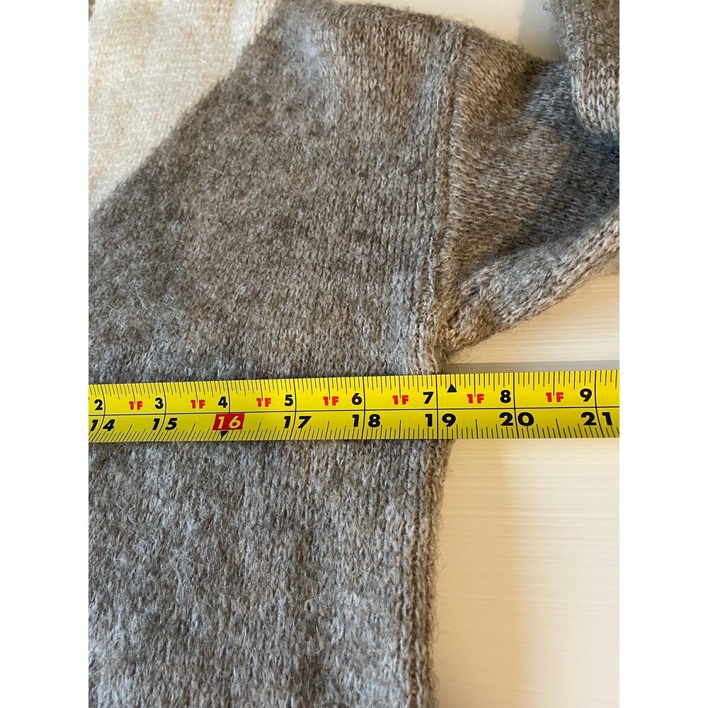 Sincerely Jules Duster Cardigan Sz XS Open Front Colorblock Tan Beige Boho Chic - Picture 7 of 10